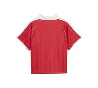 PUMA Camiseta de fútbol T7 de corte holgado para mujer, Ropa, Rojo, S S