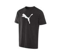 PUMA Camiseta de hombre »Big Cat Logo«, manga corta. (negro, M)