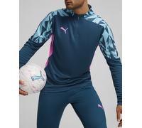 Puma Camiseta de hombre Individualfinal 1/4-Zip Top Puma. Azul XL