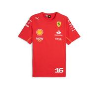 PUMA Camiseta Charles Leclerc Scuderia Ferrari 2024 para Hombre - Rojo Quemado - Tamaño: XL