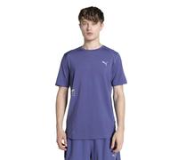 PUMA Camiseta de Malla Estampada Run Hombre XS, Blue Crystal