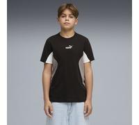 PUMA Camiseta Essentials Block juvenil, Ropa, Negro, 13-14Y