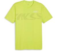 Puma Camiseta de Manga Corta Hombre Run Favorite S GRA Verde Claro - Marca EAN: 4099685458134 - Talla: M