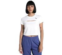 PUMA Camiseta de manga corta Wardrobe Essentials Cut-out blanca para mujer, Color blanco., S