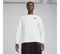 Camiseta Puma Essentials con logotipo pequeño de manga larga blanca - Talla: L
