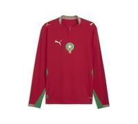 PUMA Camiseta de manga larga Marruecos 1.ª equipación Authentic para hombre, Accesoiros, Rojo, XS