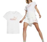 PUMA Camiseta de mujer Ess+ Summer Daze Te 679921 (Blanco, XS), Color blanco.