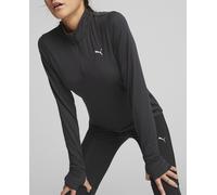 Puma Camiseta de mujer Run Favorite 1/4 Zip W Puma. Negro S
