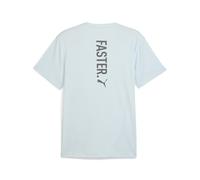 PUMA Camiseta de running con estampado Faster para hombre, Ropa, Azul, XL XL