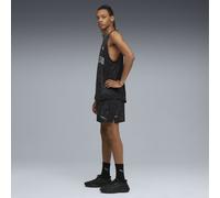 PUMA Camiseta funcional 'Run Club' gris / negro / blanco L gris / negro / blanco