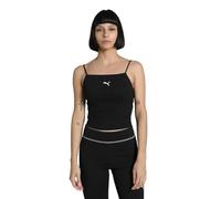 PUMA Camiseta de tirantes WARDROBE ESS Ribbed para mujer, Ropa, Negro, M