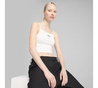 PUMA Camiseta de tirantes WARDROBE ESS Ribbed para mujer, Ropa, Blanco, M