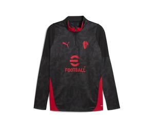 PUMA Camiseta de Training con Cuello con Cremallera AC Milan 25/26 Hombre L, Black For All Time Red