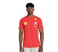 Puma Camiseta del Equipo Scuderia Ferrari 2024 para Hombre - Rojo Quemado - Tamaño: M