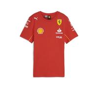 PUMA Camiseta del Equipo Scuderia Ferrari 2024 para Mujer - Rojo Quemado - Tamaño: