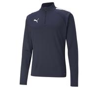 Puma teamLIGA 14 Zip Top Camiseta de Fútbol, Hombre, Azul (Peacoat/Puma White), XXL