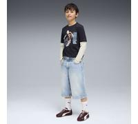 PUMA Camiseta doble de manga larga MID90s juvenil, Accesoiros, Azul, 7-8Y 7-8Y