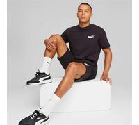 PUMA ESS+ 2 Col-Camiseta con Logotipo pequeño, Hombre, Negro-Blanco, S