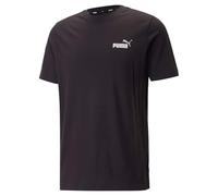 Puma Camiseta ESS+ 2 Col con logotipo pequeño, Hombre, Negro/Blanco, Talla M