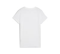PUMA Camiseta ESS Metálico con logotipo n.º 1 para mujer, Ropa, Blanco, XS XS