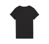 PUMA Camiseta ESS Metallic con Logotipo n.º 1 Mujer XS, Black Metallic Silver