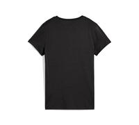 PUMA Camiseta ESS Metálico con logotipo n.º 1 para mujer, Ropa, Negro, XL XL