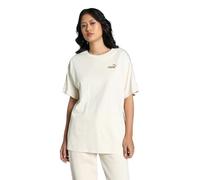 PUMA Camiseta ESS Tape Minimal Gold Mujer M Alpine Snow White