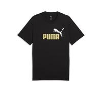 PUMA Camiseta Essentials 2 Colour con Logo n.º 1 Hombre S, Black Rustic Olive Green