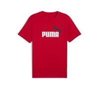 PUMA Camiseta Essentials 2 Colour con logo n.º 1 para hombre, Ropa, Rojo, XL XL