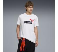 PUMA Camiseta Essentials 2 Colour con logo n.º 1 para hombre, Ropa, Blanco, S