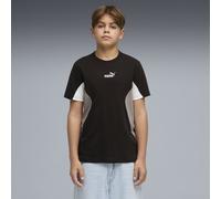 PUMA Camiseta Essentials Block juvenil, Ropa, Negro, 15-16Y
