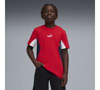 PUMA Camiseta Essentials Block juvenil, Ropa, Rojo, 15-16Y