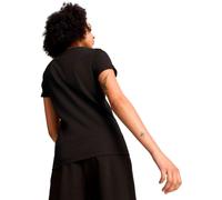 Camiseta de canalé Essentials Elevated Mujer Talla M. Color Negro