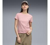 PUMA Camiseta Essentials Elevated para mujer, Ropa, Rosa, XS