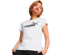 Puma Ess Logo Tee Camiseta de Deporte, White, XS Mujer
