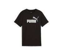 PUMA Camiseta 'Essentials No.1' gris / negro / blanco, Talla 128