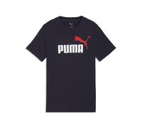 PUMA Camiseta 'Essentials No.1' navy / rojo oscuro / blanco 164 navy / rojo oscuro / blanco