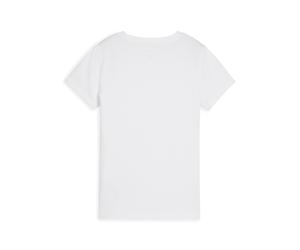 PUMA Camiseta Essentials Slim para mujer, Ropa, Blanco, M M