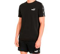 Puma - Camiseta Essentials + Tape, Hombre, Black, L