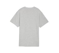 PUMA Camiseta estampada Essentials Logo Lab de corte holgado juvenil, Ropa, Gris, 11-12Y 11-12Y