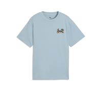 PUMA Camiseta estampada holgada MID90s juvenil, Accesoiros, Azul, 7-8Y