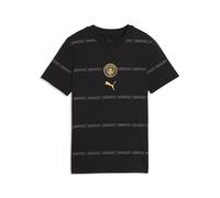 PUMA Camiseta estampada Manchester City ftblCulture juvenil, Accesoiros, Negro, 15-16Y