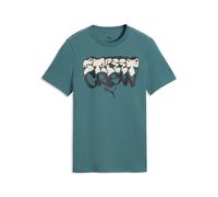 PUMA Camiseta estampada MID 90s juvenil, Accesoiros, Verde, 9-10Y 9-10Y