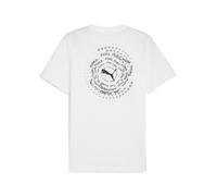 PUMA Camiseta estampada para hombre, Ropa, Blanco, L L