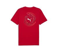 PUMA Camiseta estampada para hombre, Ropa, Rojo, M M