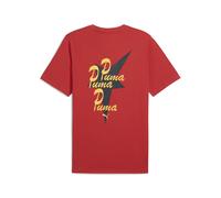 PUMA Camiseta estampada ROAD TO UNITY para hombre, Ropa, Rojo Fire, XS XS