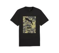 PUMA Camiseta Estampada Sport Camo Hombre XL, Black