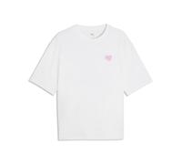 PUMA Camiseta estampada Wardrobe Essentials Boxy Flower Bouquet para hombre, Accesoiros, Blanco, XL
