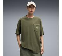 PUMA Camiseta extragrande Select Essentials Wash para hombre, Ropa, Verde, S