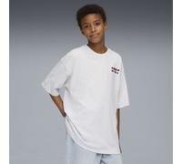 PUMA Camiseta extragrande Wardrobe Essentials Go Together Graphic juvenil, Ropa, Blanco, 11-12Y